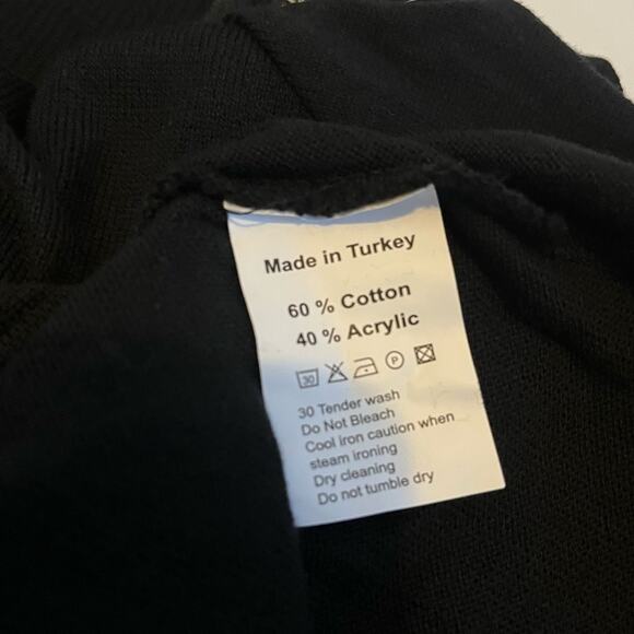 NWT Angel Brand Black Sweater with Zippers Size Large - Picture 4 of 7